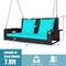 Costway 2-Person Patio Rattan Hanging Porch Swing Bench Chair Cushion Beige\Black\Red\Turquoise